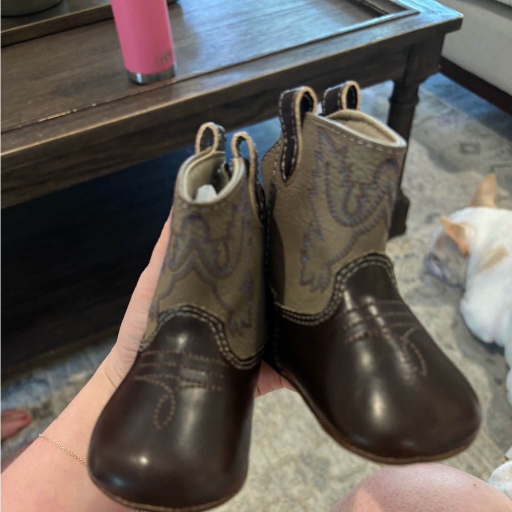 Kids' Miller Western Boot Crib Shoes (Infant) by trim foot co